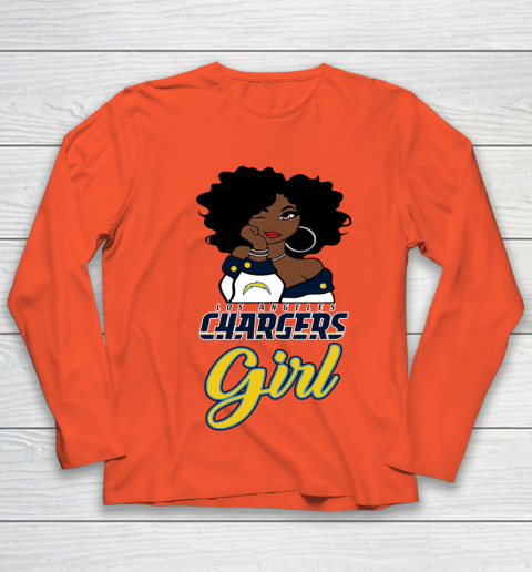 Los Angeles Chargers Girl NFL Youth Long Sleeve 4