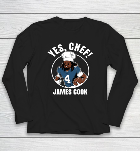 Buffalo Bills Yes Chef James Cook Shirt Long Sleeve T-Shirt