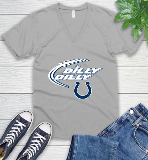 NFL Indianapolis Colts Dilly Dilly Football Sports V-Neck T-Shirt 4