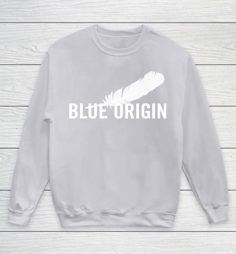 Blue Origin  All White Youth Sweatshirt 3