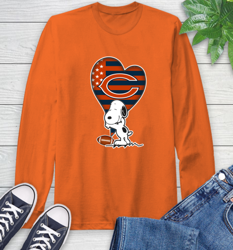 Chicago Bears NFL Football The Peanuts Movie Adorable Snoopy Long Sleeve T-Shirt 5