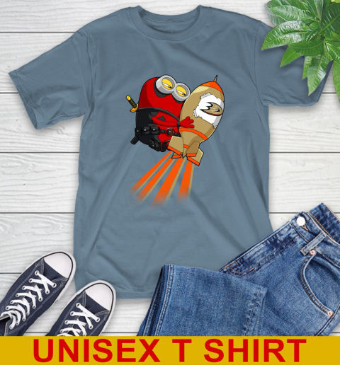 NHL Hockey Anaheim Ducks Deadpool Minion Marvel Shirt T-Shirt 8