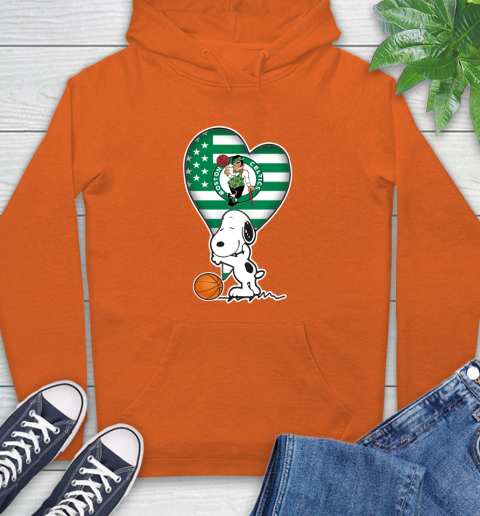 Boston Celtics NBA Basketball The Peanuts Movie Adorable Snoopy Hoodie 5