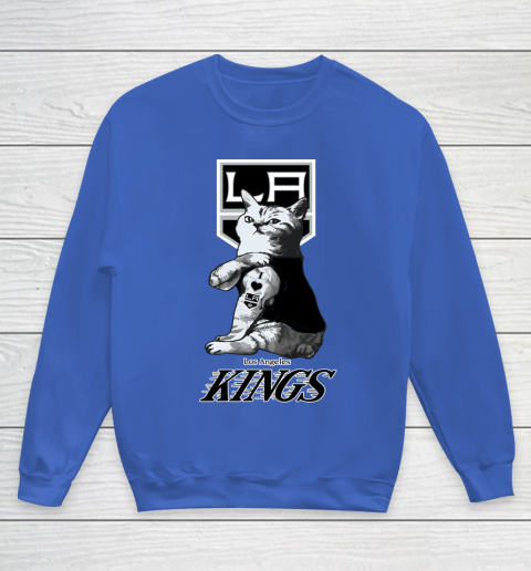 NHL My Cat Loves Los Angeles Kings Hockey Youth Sweatshirt 6