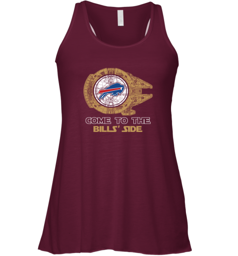 NFL Come To The Buffalo Bills Star Wars Football Sports Racerback Tank wx6b nfl come to the buffalo bills star wars football sports flowy tank 32 front maroon
