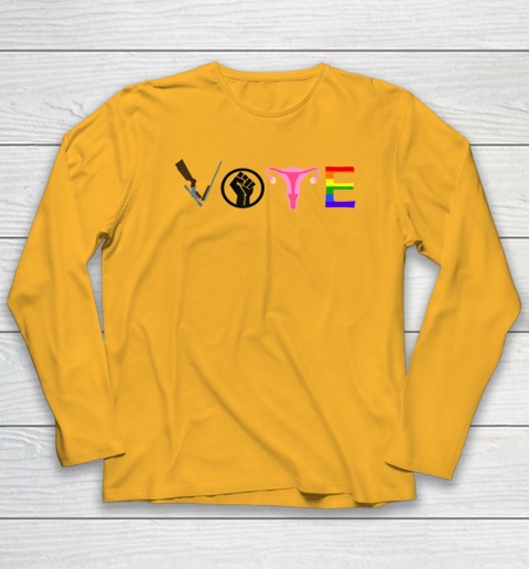 Vote Election Shirt Blm Pro Choice Gun Reform Lgbtq Long Sleeve T-Shirt 2