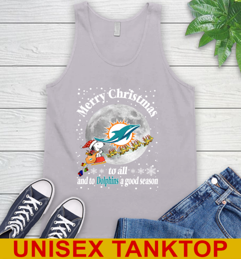 Miami Dolphins Merry Christmas To All And To Dolphins A Good Season NFL Football Sports Tank Top 3
