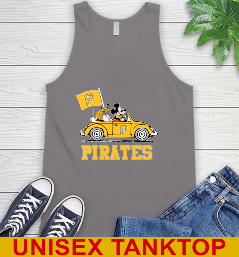MLB Baseball Pittsburgh Pirates Pluto Mickey Driving Disney Shirt Tank Top 7