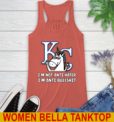 Los Angeles Angels MLB Baseball Unicorn I'm Not Anti Hater I'm Anti Bullshit (2) Racerback Tank 4