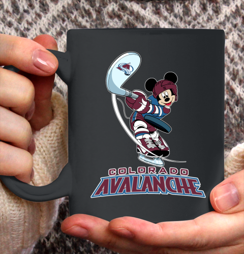 NHL Hockey Colorado Avalanche Cheerful Mickey Mouse Shirt Ceramic Mug 11oz