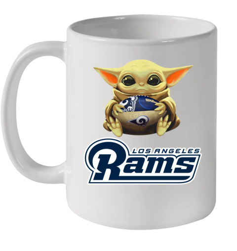 NFL Football Los Angeles Rams Baby Yoda Star Wars Shirt Ceramic Mug 11oz