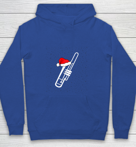 Christmas Gift Trombone Santa Trombone Funny Xmas Pajama Youth Hoodie 6