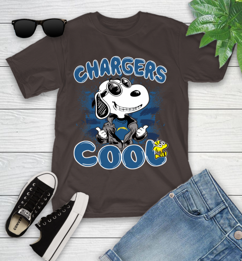 NFL Football Los Angeles Chargers Cool Snoopy Shirt Youth T-Shirt 6