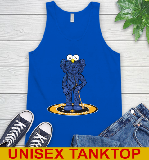 NHL Hockey Pittsburgh Penguins Kaws Bff Blue Figure Shirt Tank Top 5