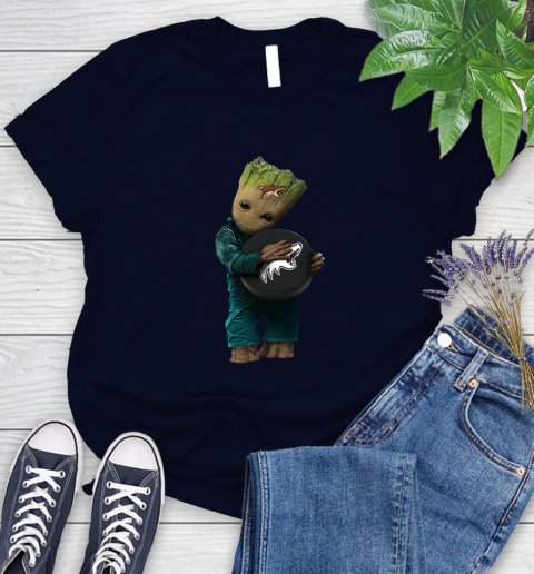 NHL Groot Guardians Of The Galaxy Hockey Sports Arizona Coyotes Women's T-Shirt 3