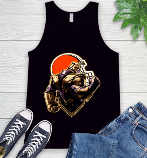 NFL Thanos Avengers Endgame Football Sports Cleveland Browns Tank Top 2
