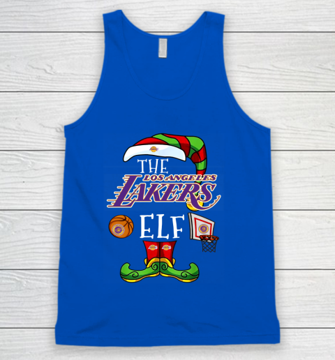 Los Angeles Lakers Christmas ELF Funny NBA Tank Top 4
