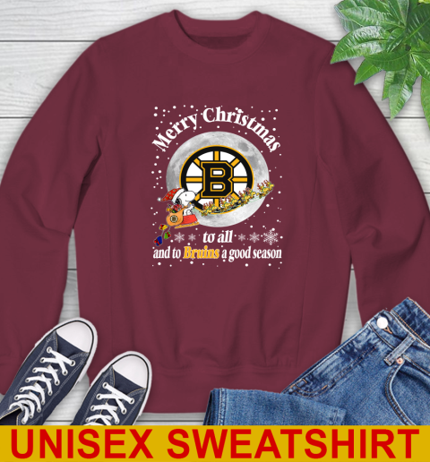 Boston Bruins Merry Christmas To All And To Bruins A Good Season NHL Hockey Sports Sweatshirt 6