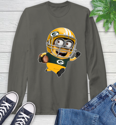 NFL Green Bay Packers Minions Disney Football Sports Long Sleeve T-Shirt 8