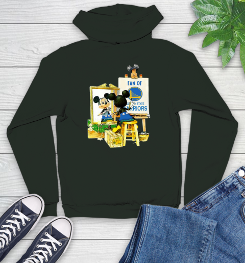 NBA Basketball Golden State Warriors Mickey Drawing Shirt 134