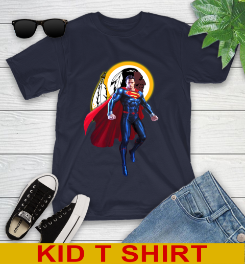 NFL Superman DC Sports Football Washington Redskins Youth T-Shirt 3