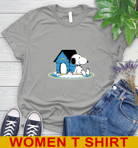 NFL Football Los Angeles Chargers Snoopy The Peanuts Movie Shirt Women's T-Shirt 11