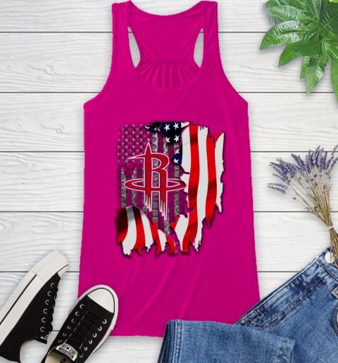 Houston Rockets NBA Basketball American Flag Racerback Tank 7