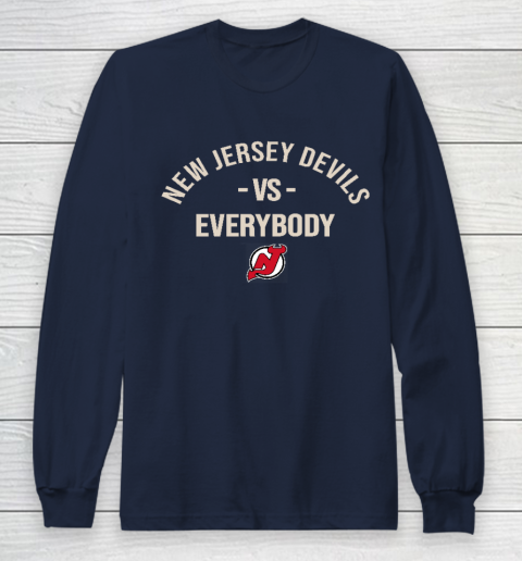 New Jersey Devils Vs Everybody Long Sleeve T-Shirt 2