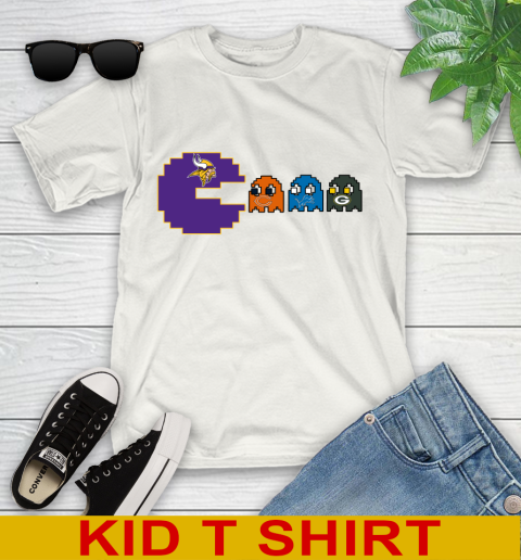 Minnesota Vikings NFL Football Pac Man Champion Youth T-Shirt