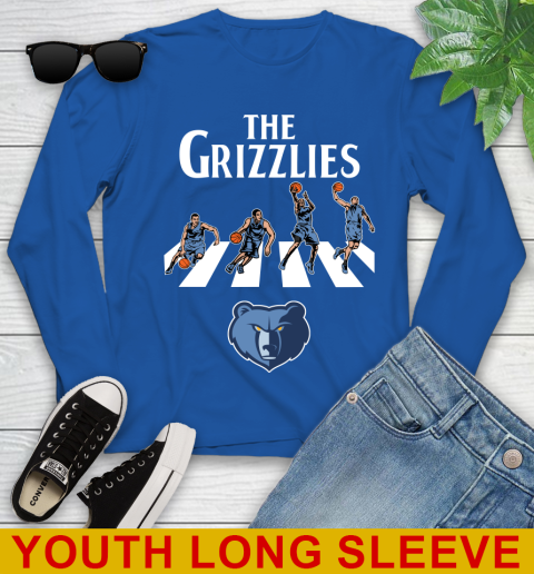 NBA Basketball Memphis Grizzlies The Beatles Rock Band Shirt Youth Long Sleeve - Image 11