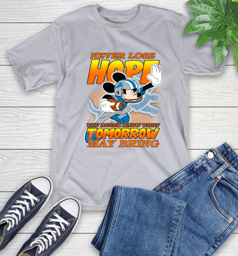 Detroit Lions NFL Football Mickey Disney Never Lose Hope T-Shirt 6