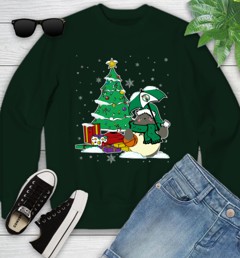 Boston Celtics NBA Basketball Cute Tonari No Totoro Christmas Sports Youth Sweatshirt 9