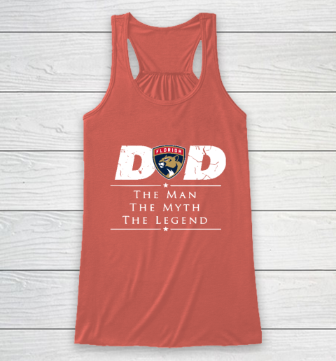 Florida Panthers NHL Ice Hockey Dad The Man The Myth The Legend Racerback Tank 3