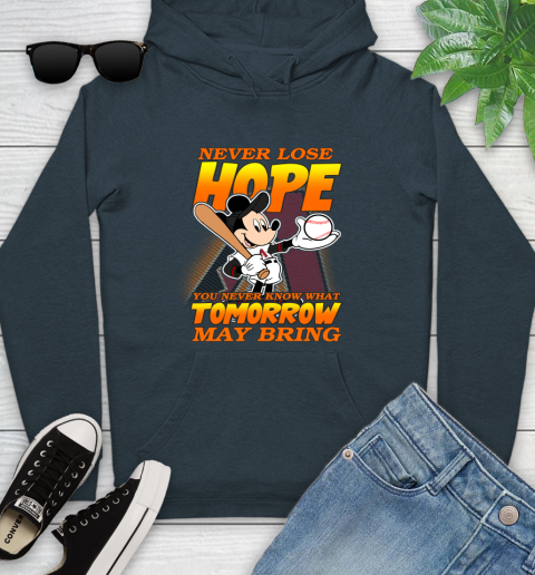 Arizona Diamondbacks MLB Baseball Mickey Disney Never Lose Hope Youth Hoodie 10