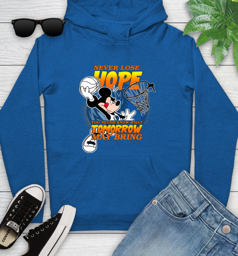 Dallas Mavericks NBA Basketball Mickey Disney Never Lose Hope Youth Hoodie 11