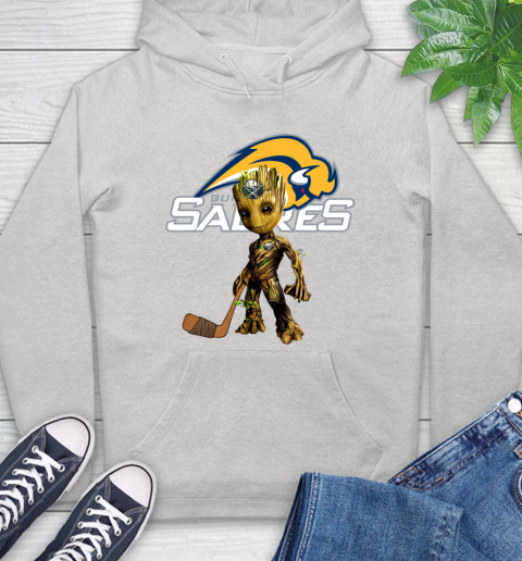 Buffalo Sabres NHL Hockey Groot Marvel Guardians Of The Galaxy Hoodie