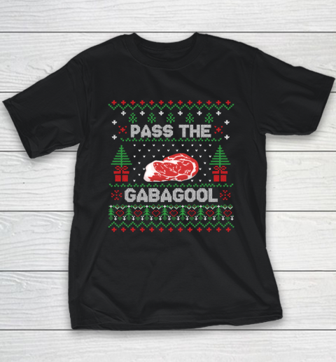 Pass the Gabagool Tacky Ugly Christmas Youth T-Shirt