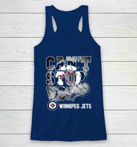 NHL Winnipeg Jets Hockey Can't Stop Vs Racerback Tank 6