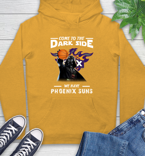 NBA Come To The Dark Side We Have Phoenix Suns Star Wars Darth Vader Basketball Hoodie 2