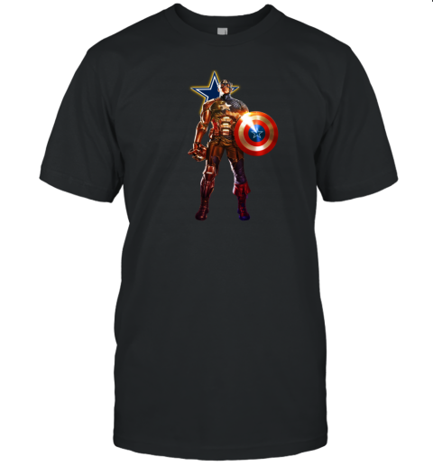 NFL Captain America Dallas Cowboys T-Shirt - Rookbrand