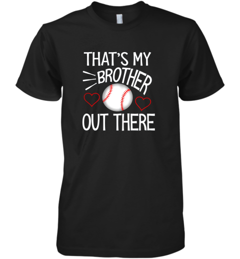 New Baseball Sister Shirt Cute Baseball Gift For Sisters Premium Men's T-Shirt