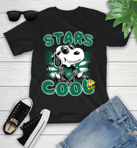 NHL Hockey Dallas Stars Cool Snoopy Shirt Youth T-Shirt