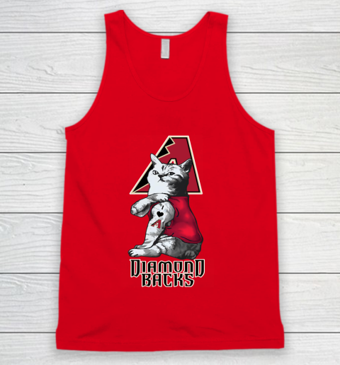 MLB Baseball My Cat Loves Arizona Diamondbacks Tank Top 5