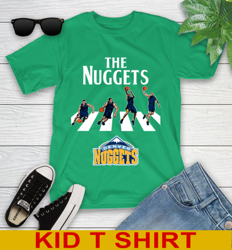 NBA Basketball Denver Nuggets The Beatles Rock Band Shirt Youth T-Shirt 7