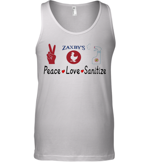 Zaxby'S Peace Love Sanitize Tank Top