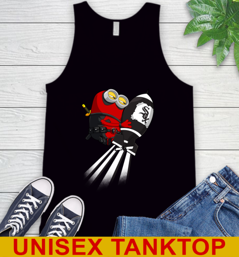 MLB Baseball Chicago White Sox Deadpool Minion Marvel Shirt Tank Top