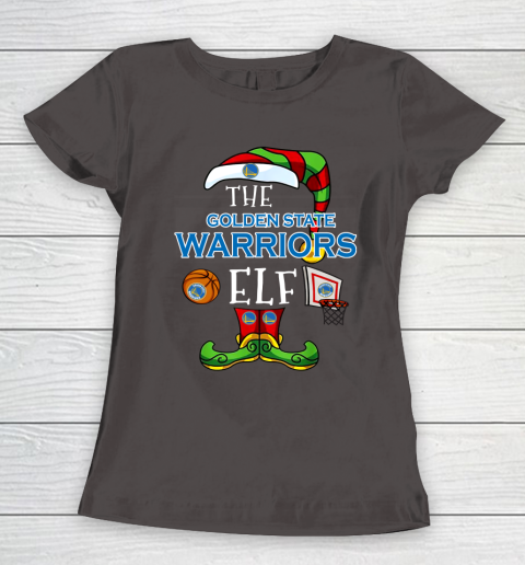 Golden State Warriors Christmas ELF Funny NBA Women's T-Shirt 7