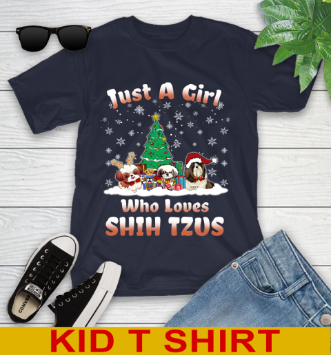 Christmas Just a girl who love shih tzus dog pet lover 98