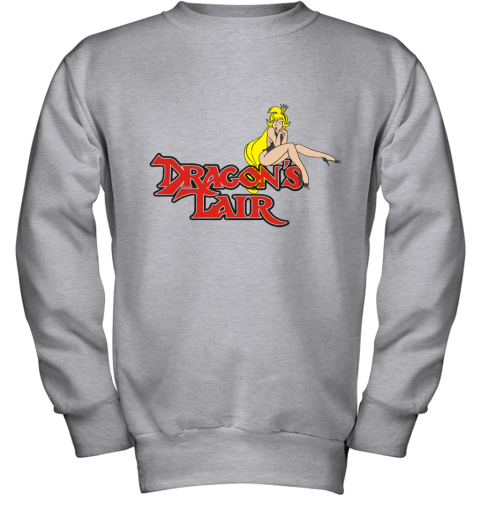 cno6 dragons lair daphne baseball shirts youth sweatshirt 47 front sport grey