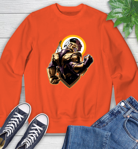 NFL Thanos Avengers Endgame Football Sports Washington Redskins Sweatshirt 4